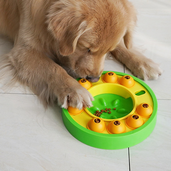 Dog Pets Puzzle Toys Slow Feeder Interactive Increase Puppy IQ Food Dispenser Slowly Eating NonSlip Bowl Pet Dogs Training Game Pet Supplies - Image 2