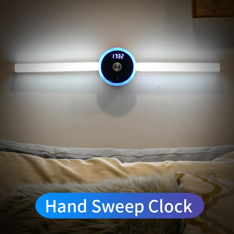 Smart Cabinet Light Clock Timing Sensor Light Removable LED Wardrobe Light Human Body Sensor Light - Image 5