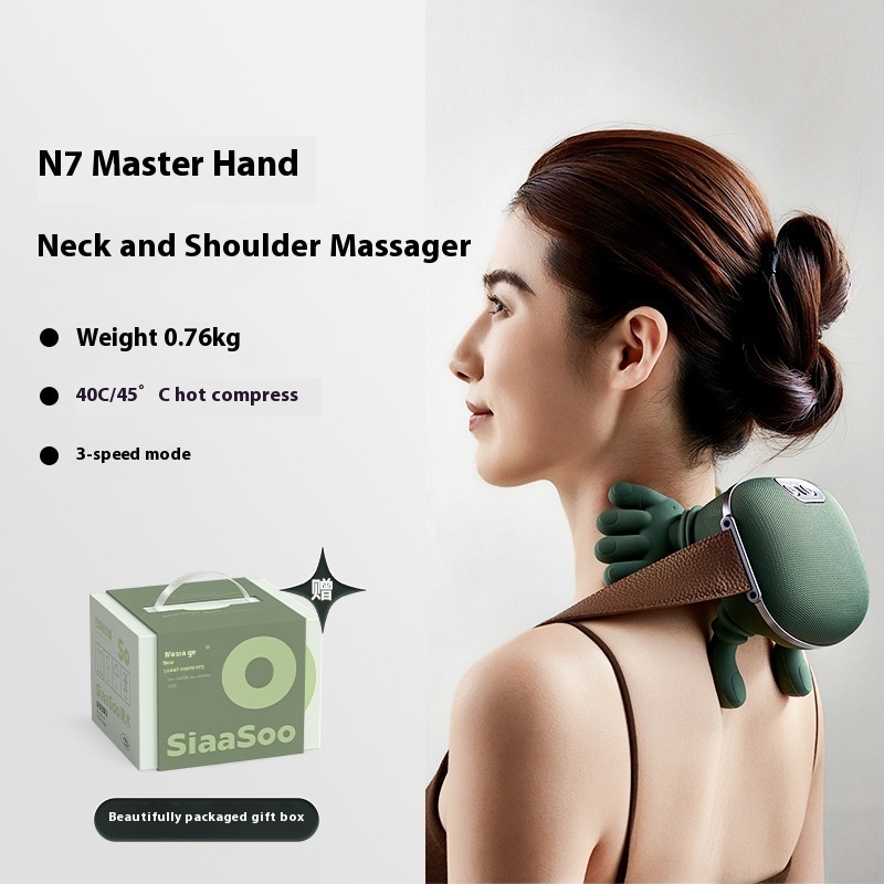 Electric Neck And Shoulder Muscle Massager Wireless Shoulder And Back Kneading Massage Shawl Neck Masajeador Relax Pain Relief - Image 5