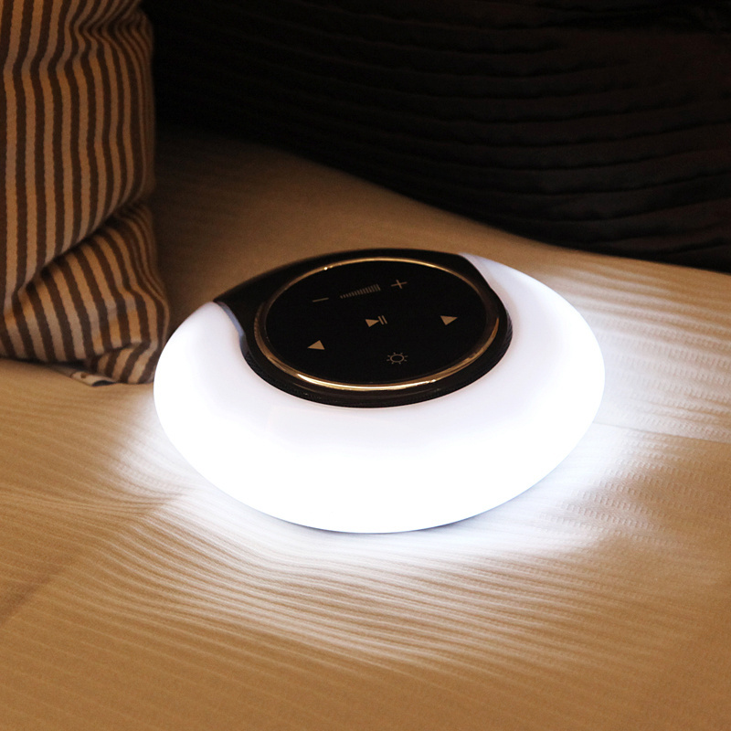 Creative Bluetooth Subwoofer Stereo Speaker LED Desk Lamp Stepless Dimming Folding Touch Atmosphere Night Light - Image 3