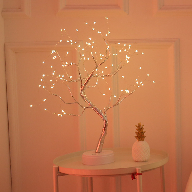 Christmas Decoration Night Light LED Pearl Tree Light Starry Touch Light - Image 6