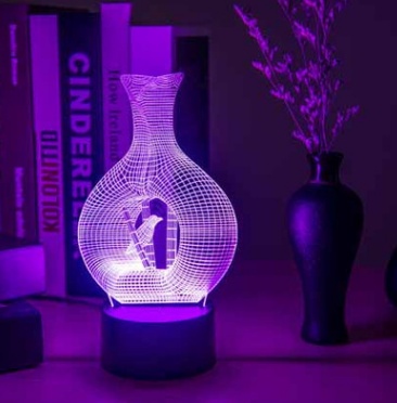 Creative 3D night light LED lamp - Image 2