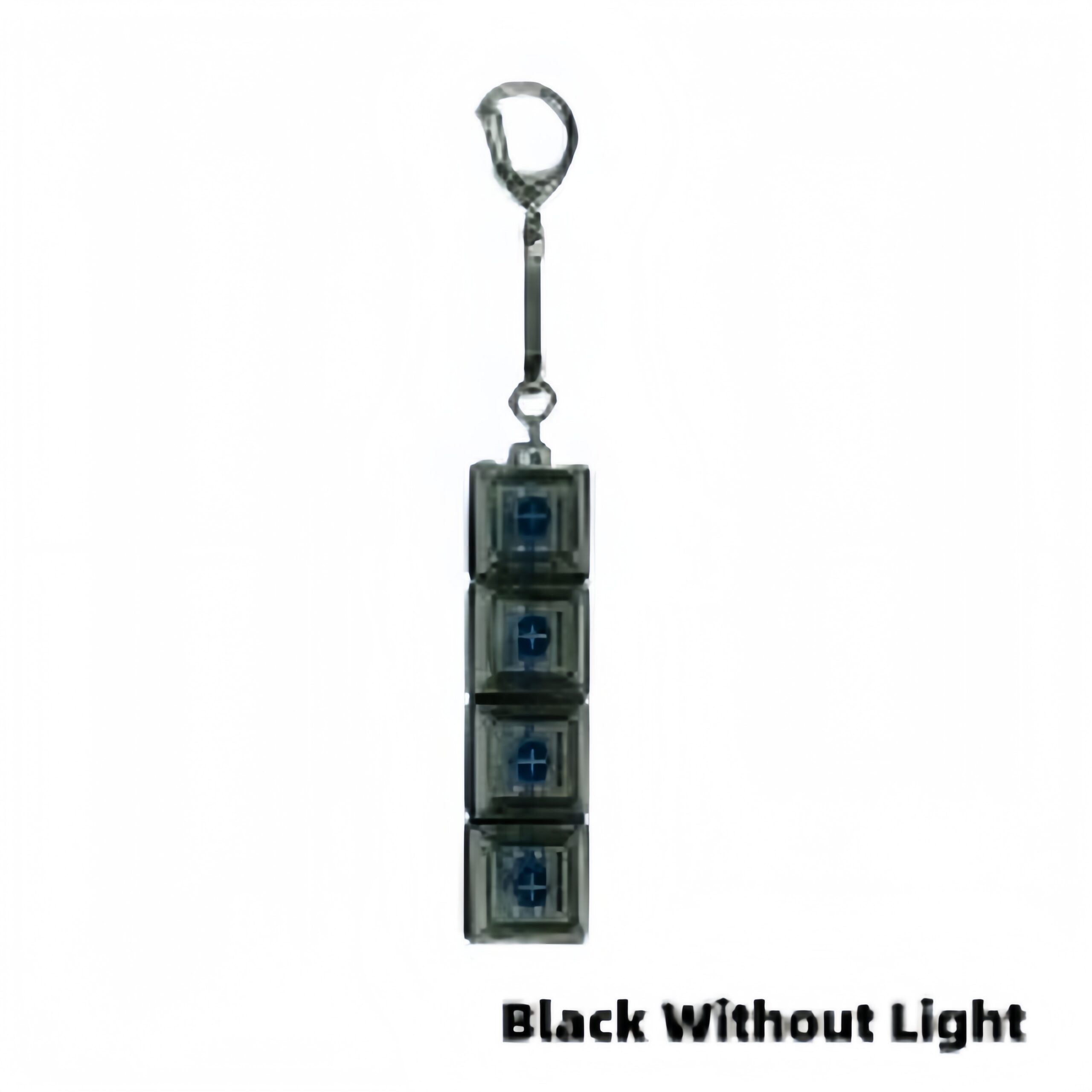 4Keys Mechanical Keyboard Electronic Luminous Transparent Crystal Height Pressure Reduction Finger Button Anti Stress Keycap Toy Schoolbag Pendant Keychain Decompression Clicker Gadget Gift - Image 10