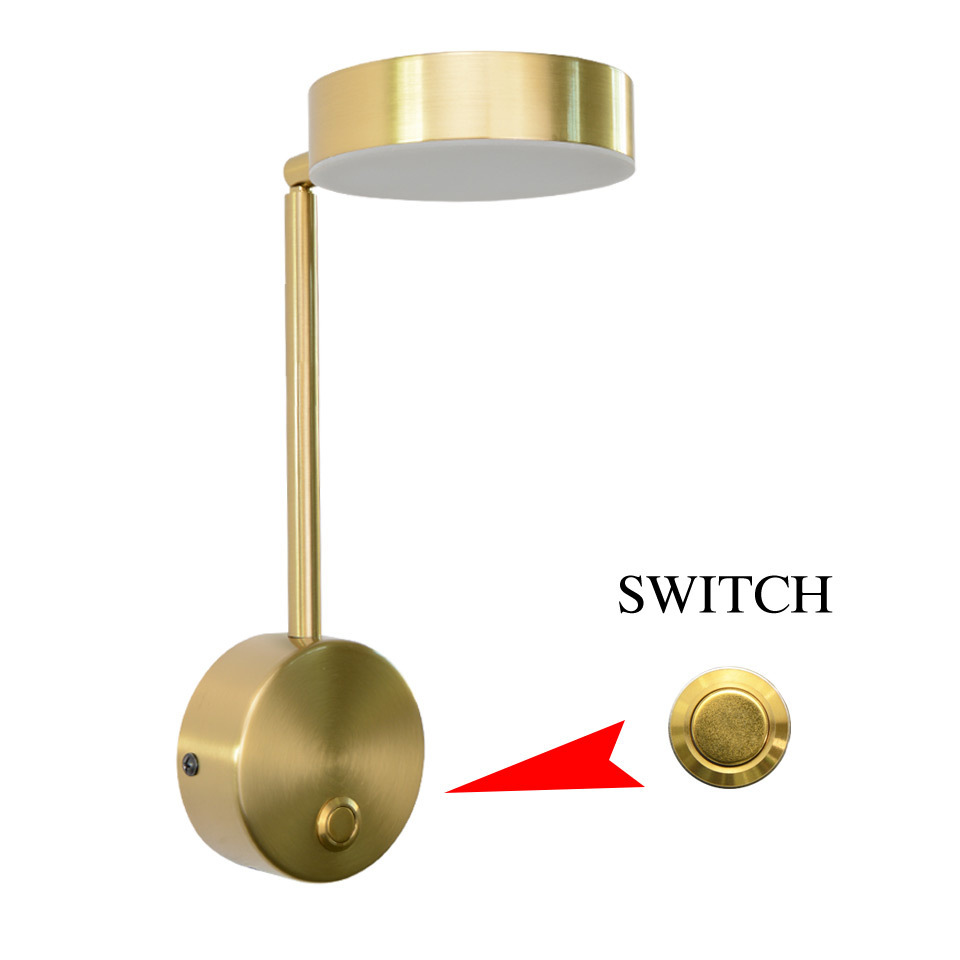 Bedside Lamp Wall Lamp Rotary Key Lamp Wall Lamp Background Wall Decoration - Image 2