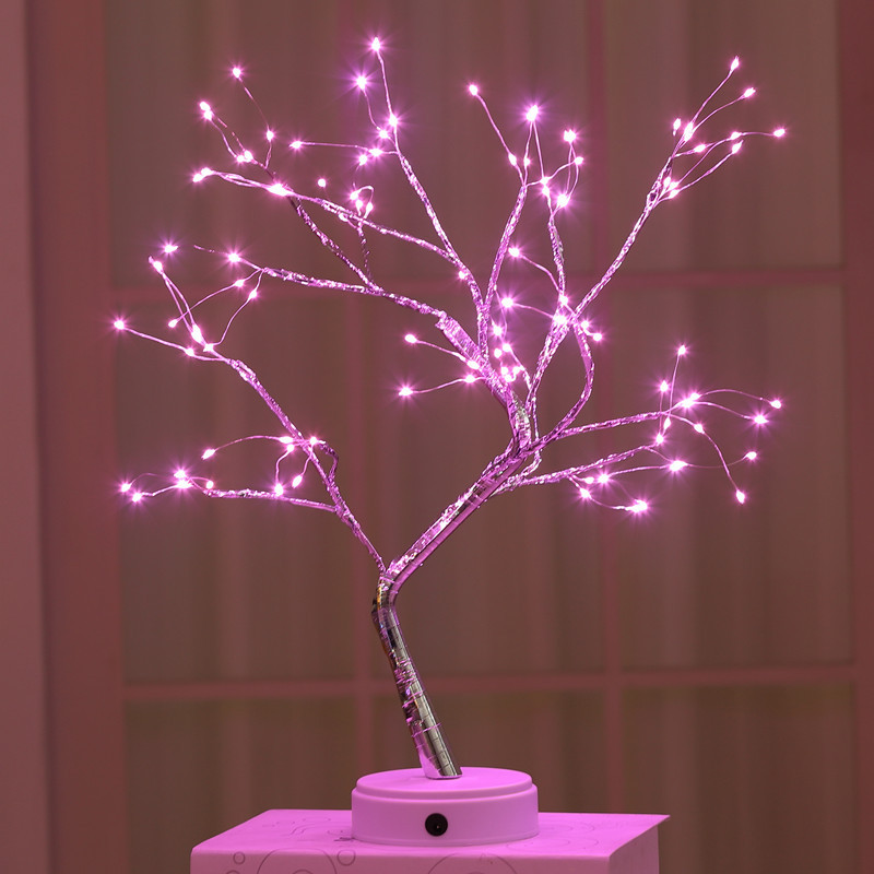Christmas Decoration Night Light LED Pearl Tree Light Starry Touch Light - Image 4
