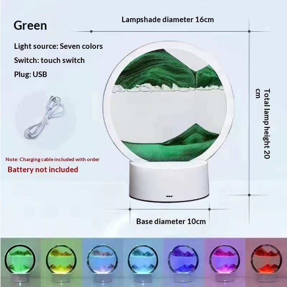 Creative 3D Quicksand Table Lamp Bedside - Image 8