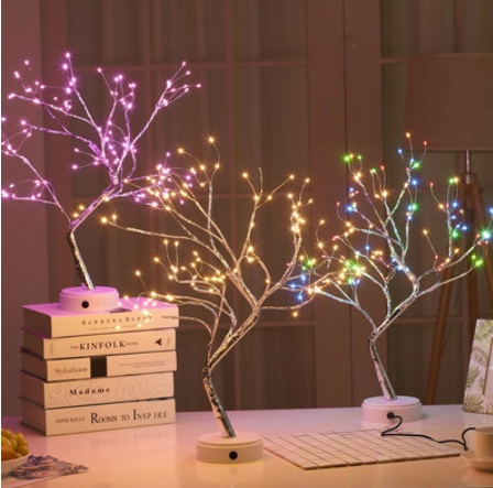 Christmas Decoration Night Light LED Pearl Tree Light Starry Touch Light - Image 2