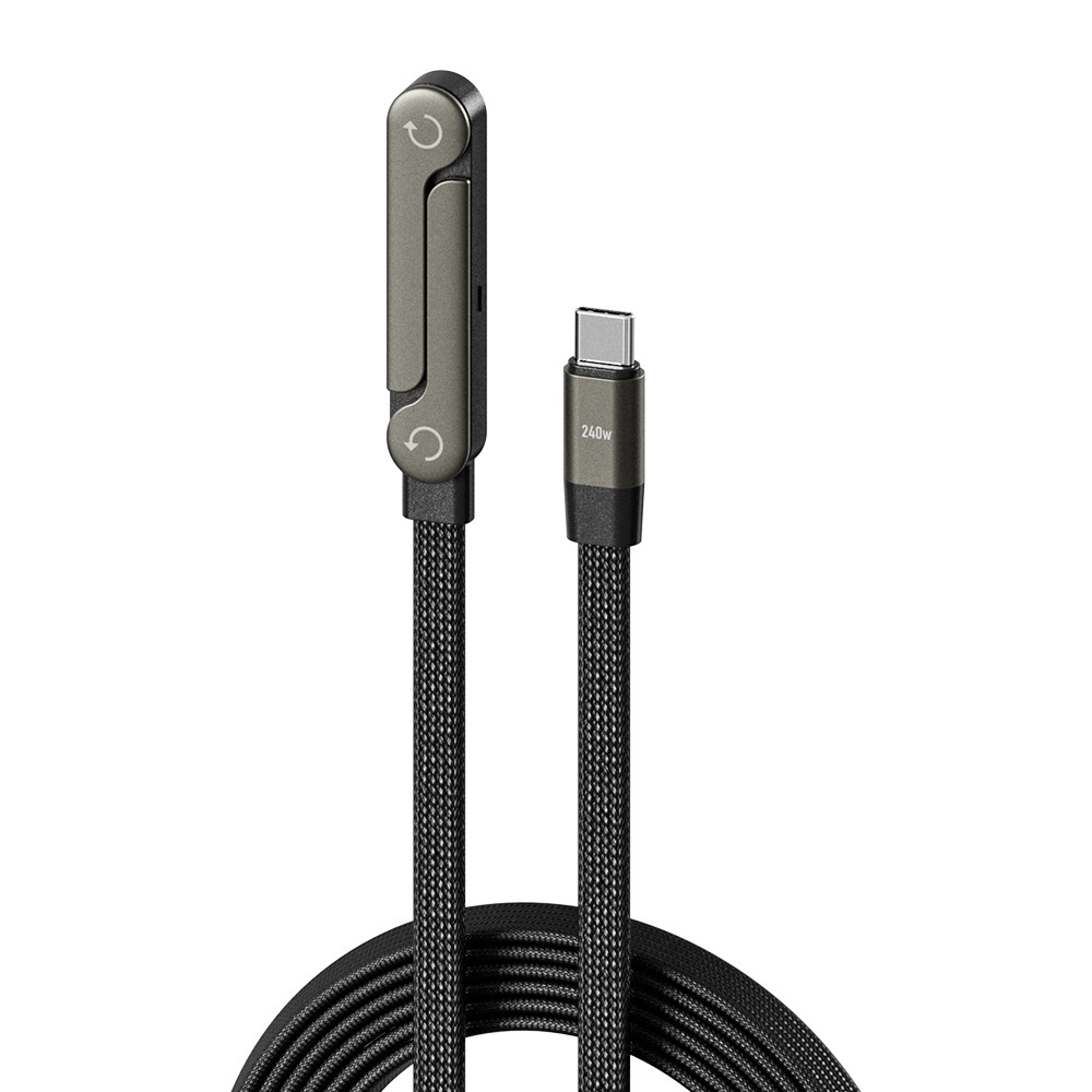 Fast Charging Foldable Bracket Data Cable 2-in-1 Data Wire Foldable Phone Tablet Stand Type-C To Type-C USB-A To Type-C - Image 4