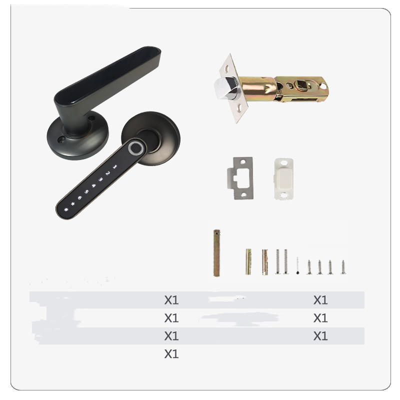 Smart Lock Fingerprint Password Electric Digital Lock Alloy Keyless Security Door Handle For Home - Image 5