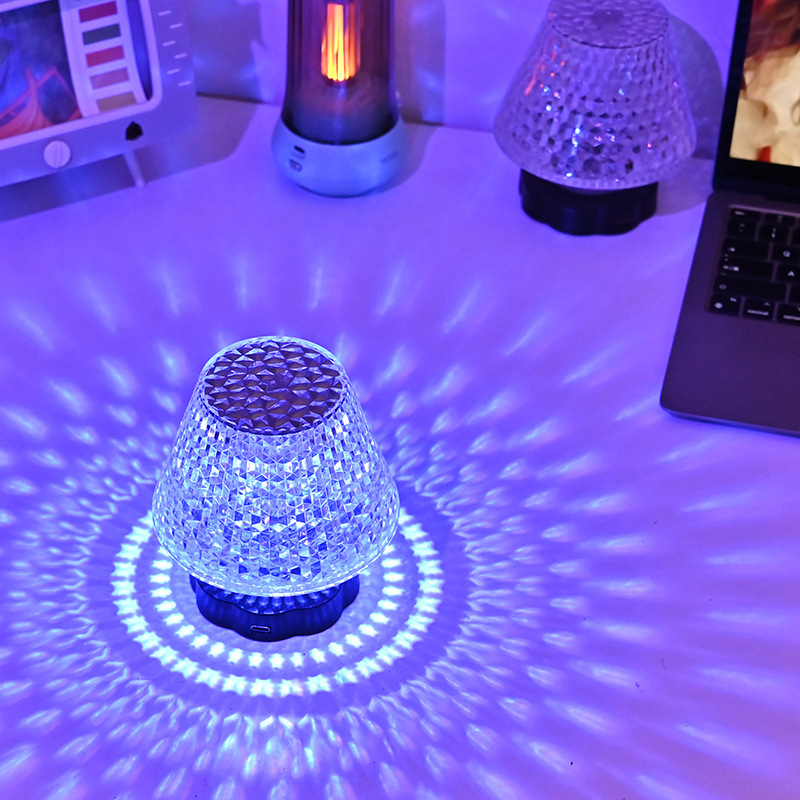 Diamond Crystal Lamp Table Light USB Touch Sensor Bar Table Lamp Dimming Beside Lamp LED Night Light For Restaurant Wedding - Image 3
