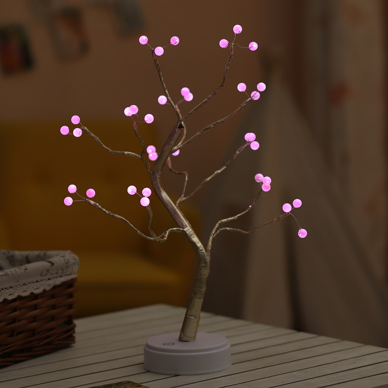 Christmas Decoration Night Light LED Pearl Tree Light Starry Touch Light - Image 5