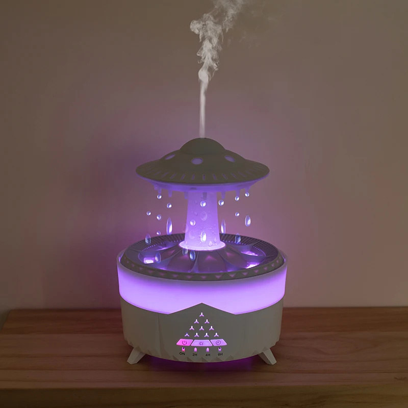 New UFO Raindrop Humidifier Water Drop Air Humidifier USB Aromatherapy Essential Oils Aroma Air Diffuser Household Mist Maker Home Decor - Image 8