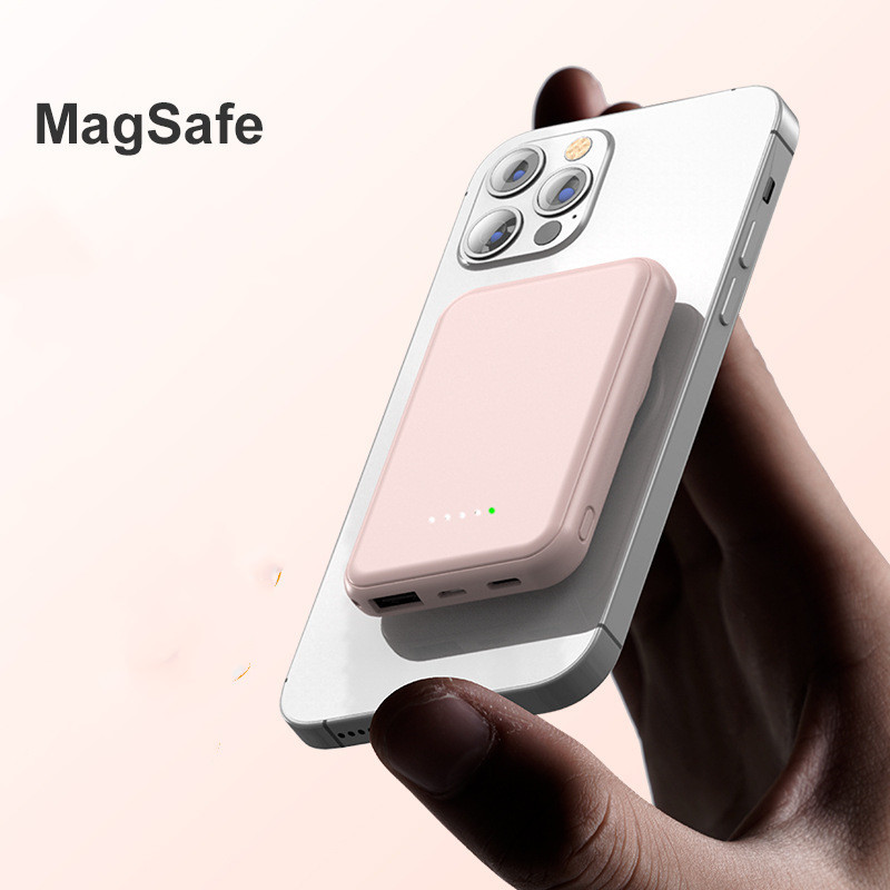 Mini Fast Charging Magnetic Wireless Power Bank 5000 MAh Portable - Image 2