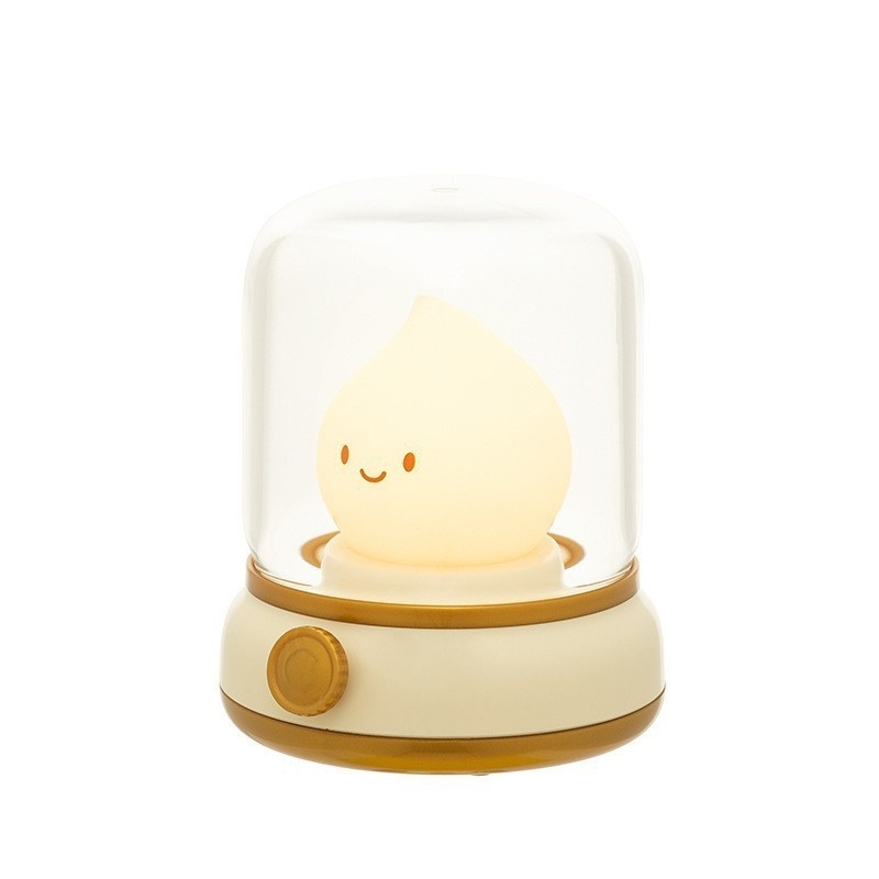 Retro Small Night Lamp Bedroom Mini Desktop LED Cute Night Lamp Creative USB Rechargeable Portable Cartoon Table Lamp For Coffee Bar Hotel Bedroom Home Decor - Image 9