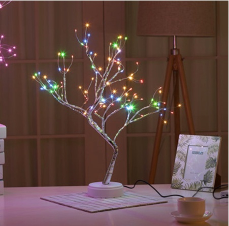 Christmas Decoration Night Light LED Pearl Tree Light Starry Touch Light - Image 3