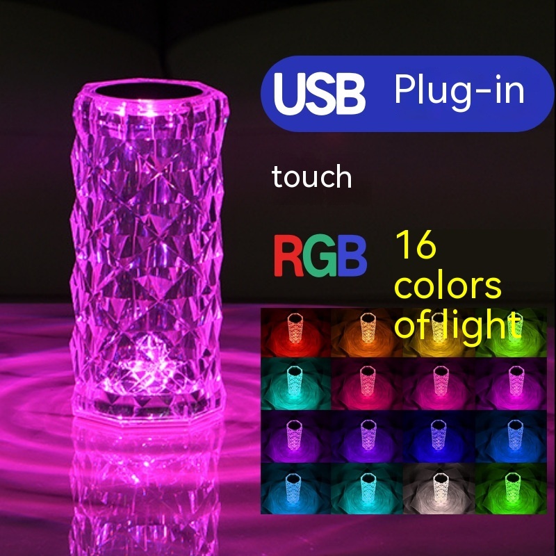 Crystal Rose Lamp Atmosphere Creative Led Table Lamp - Image 7