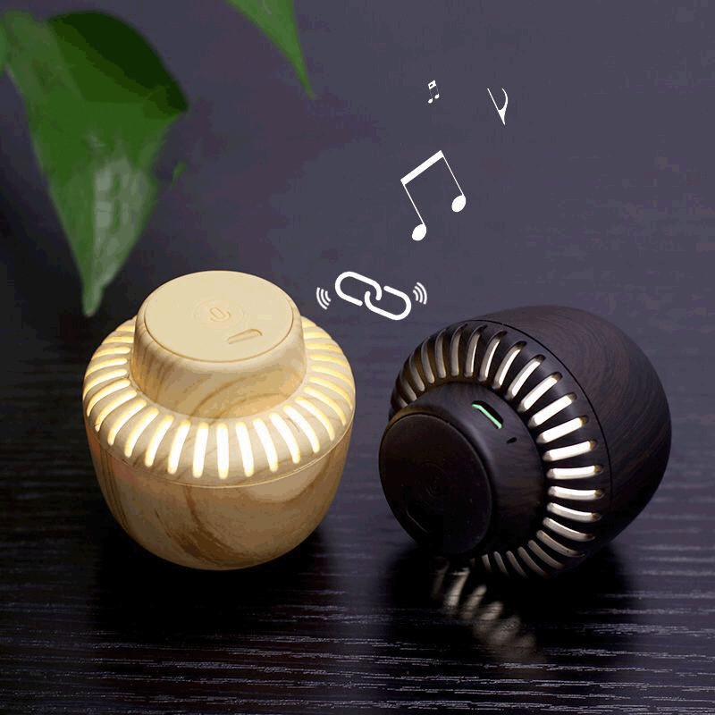 Portable Mushroom Small Audio TWS Pair Box LED With Night Light - Image 2