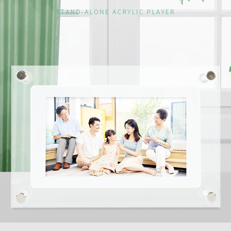 Digital Picture Frame Acrylic Video Player Digital Photo Frame Vertical Display With 1GB And Battery Type C Video Frame Gift For Loved - Image 4