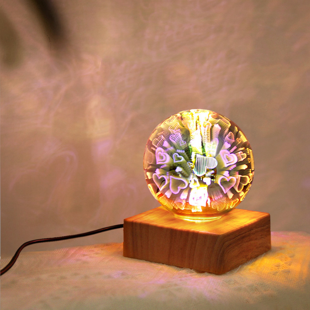 USB 3D Firework Crystals Ball Night Light Plug In Romantic Star LED Night Light Christmas Lights Christmas Home Decorations - Image 7
