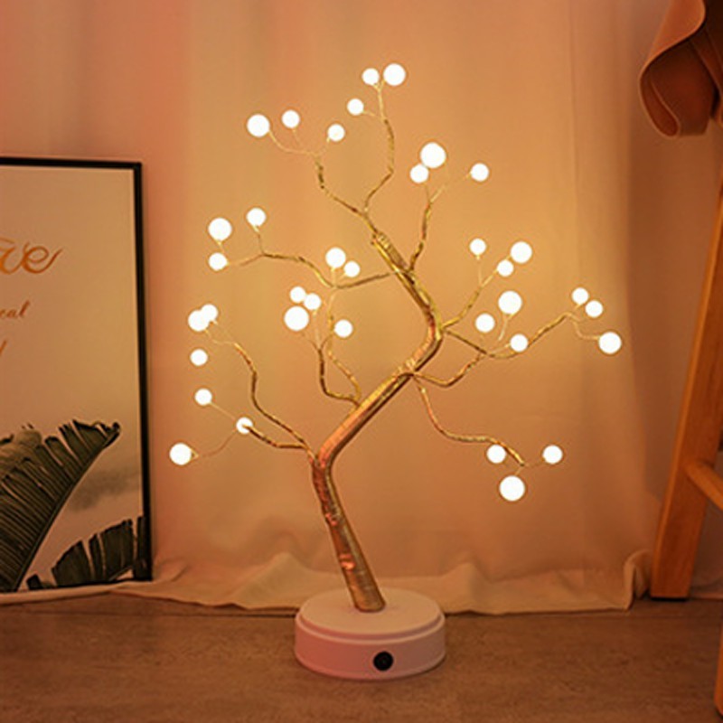Christmas Decoration Night Light LED Pearl Tree Light Starry Touch Light - Image 7