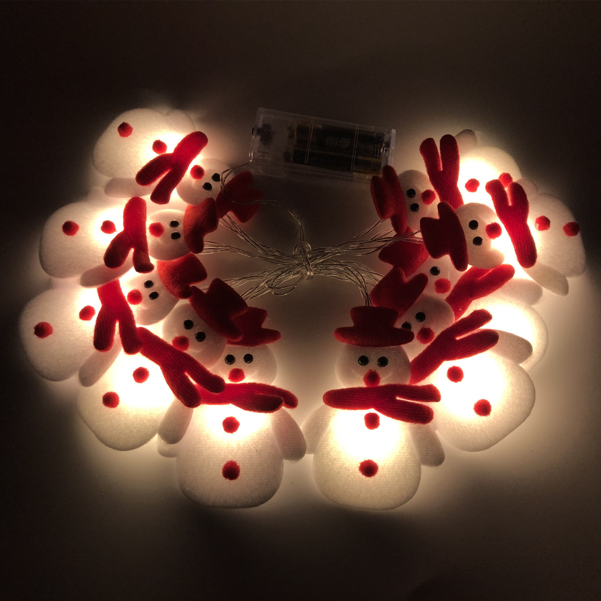 Christmas Decoration Snowman LED String Lights Garland Xmas Fairy Lights Decor For Home Navidad Christmas Ornament New Year - Image 2