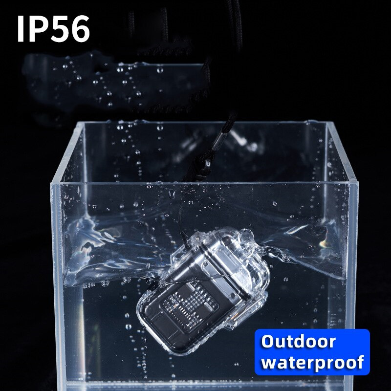 Transparent Shell Double Arc Lighter Waterproof And Windproof Outdoor Lighter Lighting Multi-purpose Electronic Cigarette Lighter - Image 6