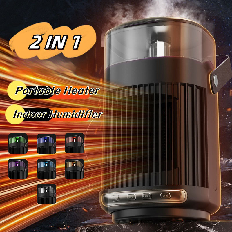 2 In 1 Portable Heaters And Indoor Humidifier Household Warm Air Blower High Power Room Heater For Home Office - Image 2