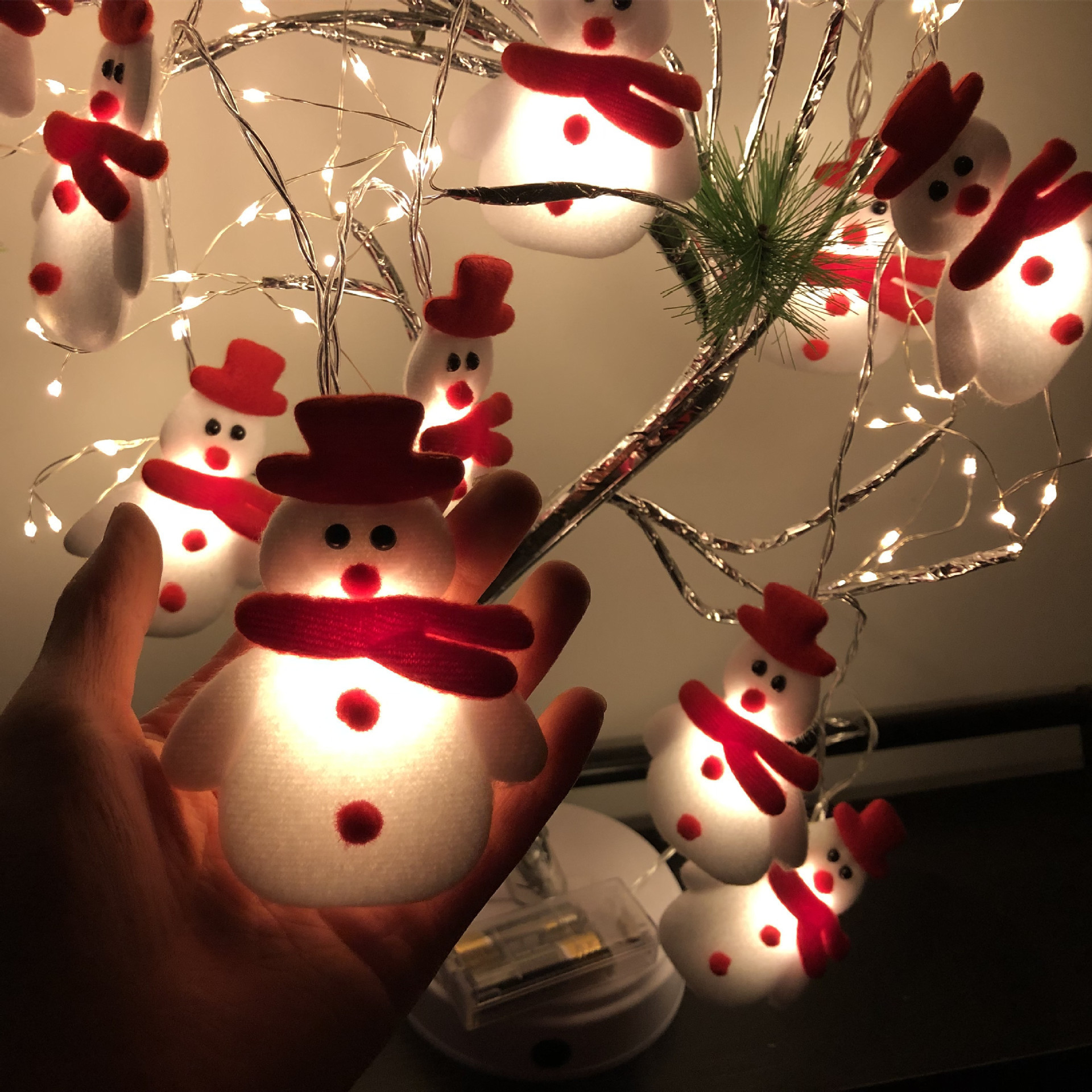 Christmas Decoration Snowman LED String Lights Garland Xmas Fairy Lights Decor For Home Navidad Christmas Ornament New Year - Image 6