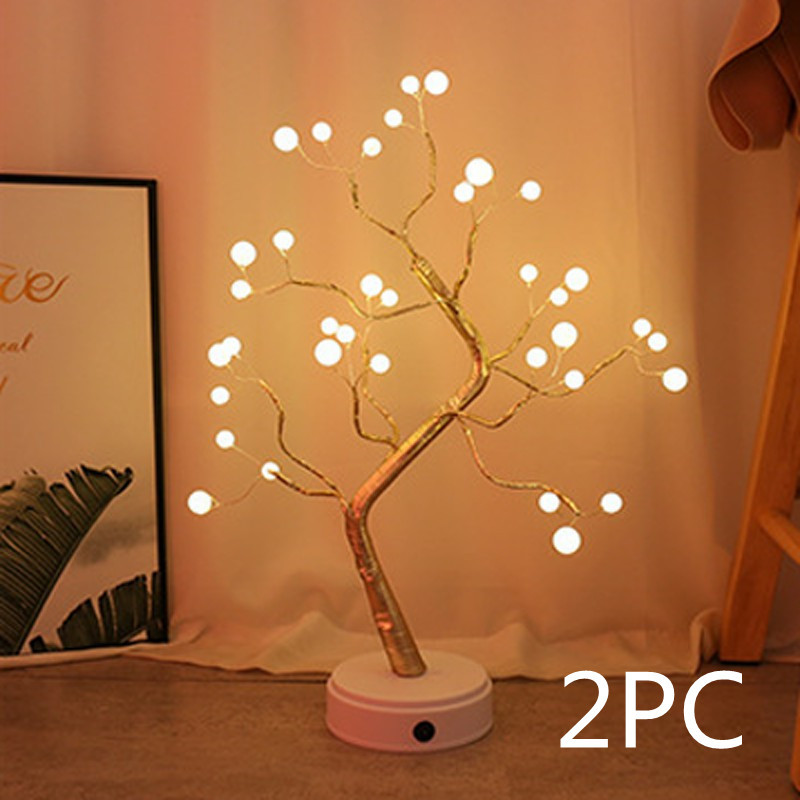 Christmas Decoration Night Light LED Pearl Tree Light Starry Touch Light - Image 10