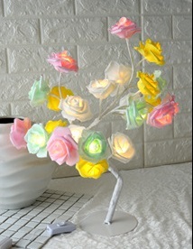 LED Tree Lamp Rose Small Tree Lamp Modeling Lamp Table Lamp - Image 7