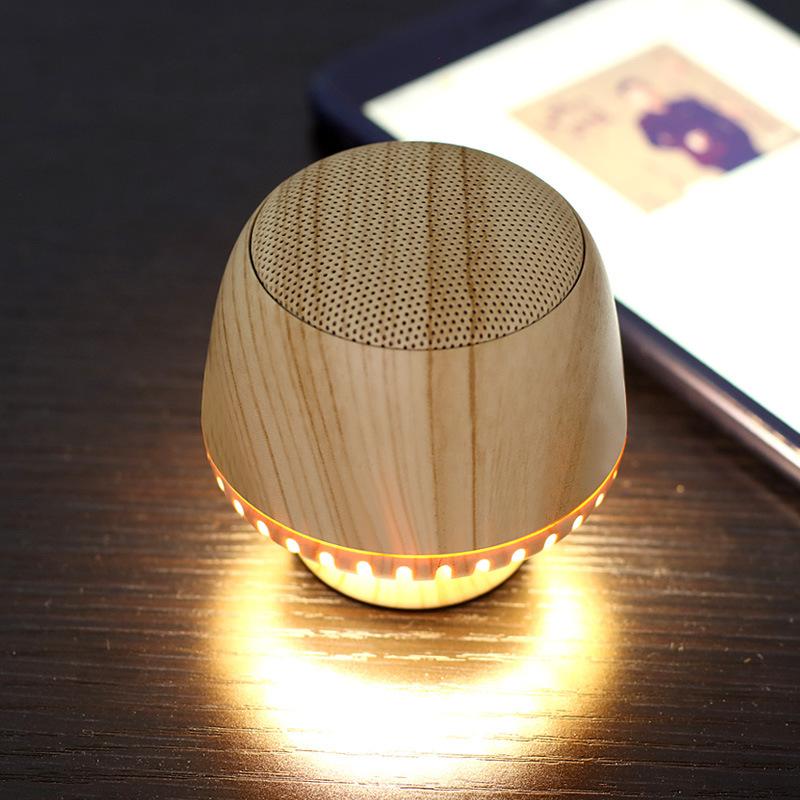 Portable Mushroom Small Audio TWS Pair Box LED With Night Light - Image 4