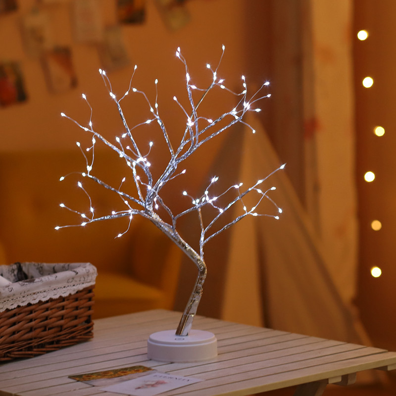 Christmas Decoration Night Light LED Pearl Tree Light Starry Touch Light - Image 8