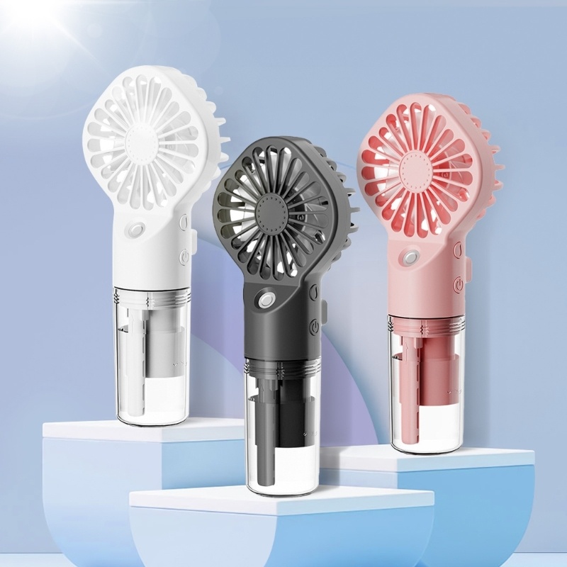 Strong Power Spray Humidification Small Mist Fan Humidification Usb Charging Portable Fan Icy And Refreshing Fan Water Supplement - Image 3