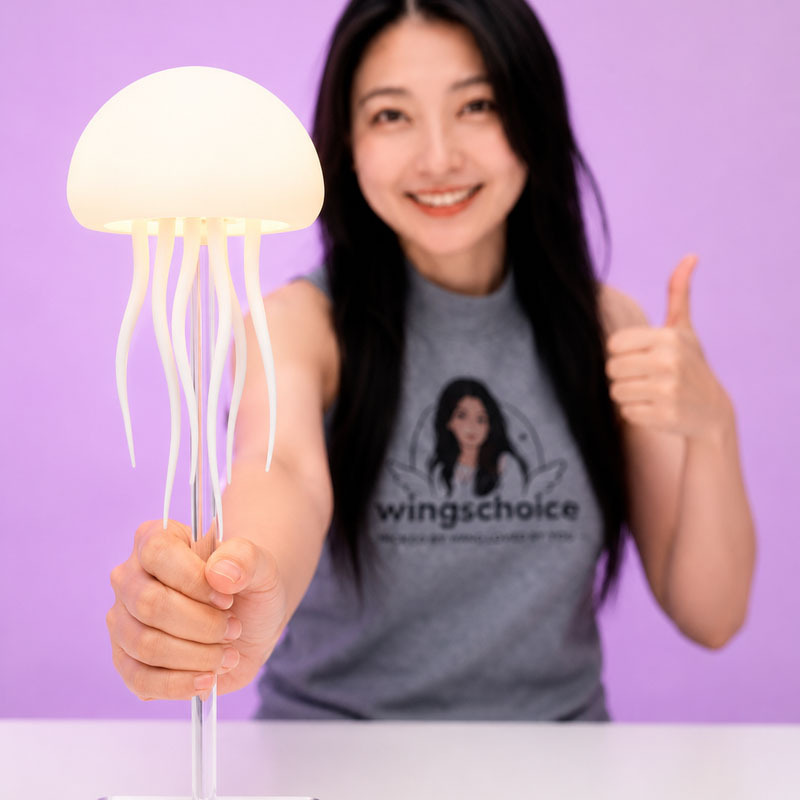 Jellyfish Mood Lamp LED Jellyfish Night Light Portable Jellyfish Lamp Jellyfish Decorations Smart Table Lamp For Bedside Desk