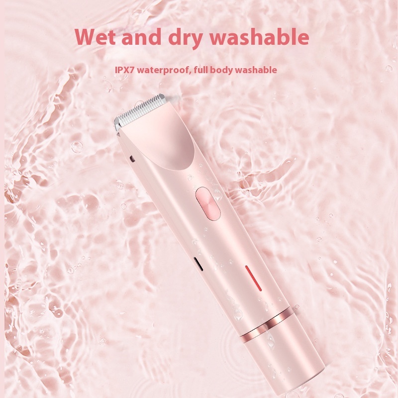 2 In 1 Hair Remover Women's Double Head Shaver Private Pubic Hair Trimmer Electric Razor Wet Dry Electric Body Hair - Image 5