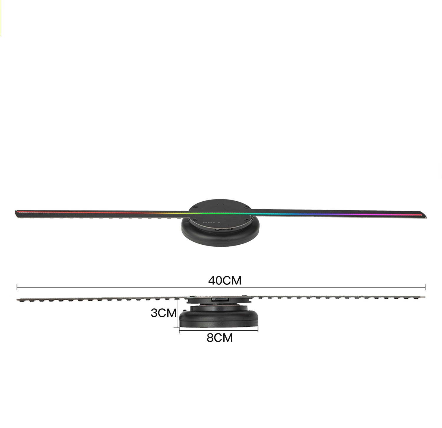 Led Luminous Sign Light Holographic Projector Diy Fan Screen Video Picture 3d Holographic Light Holiday Decoration - Image 7