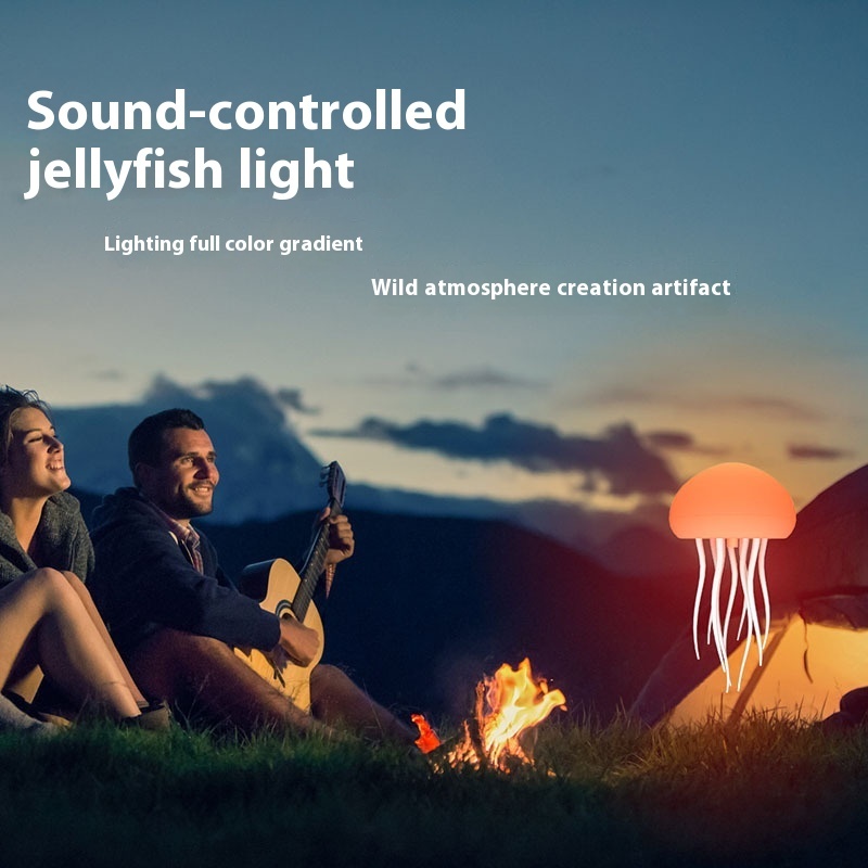 Jellyfish Mood Lamp LED Jellyfish Night Light Portable Jellyfish Lamp Jellyfish Decorations Smart Table Lamp For Bedside Desk - Image 6