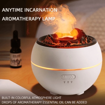Flame Aroma Diffuser Household Desk Aromatherapy Humidifier - Image 10