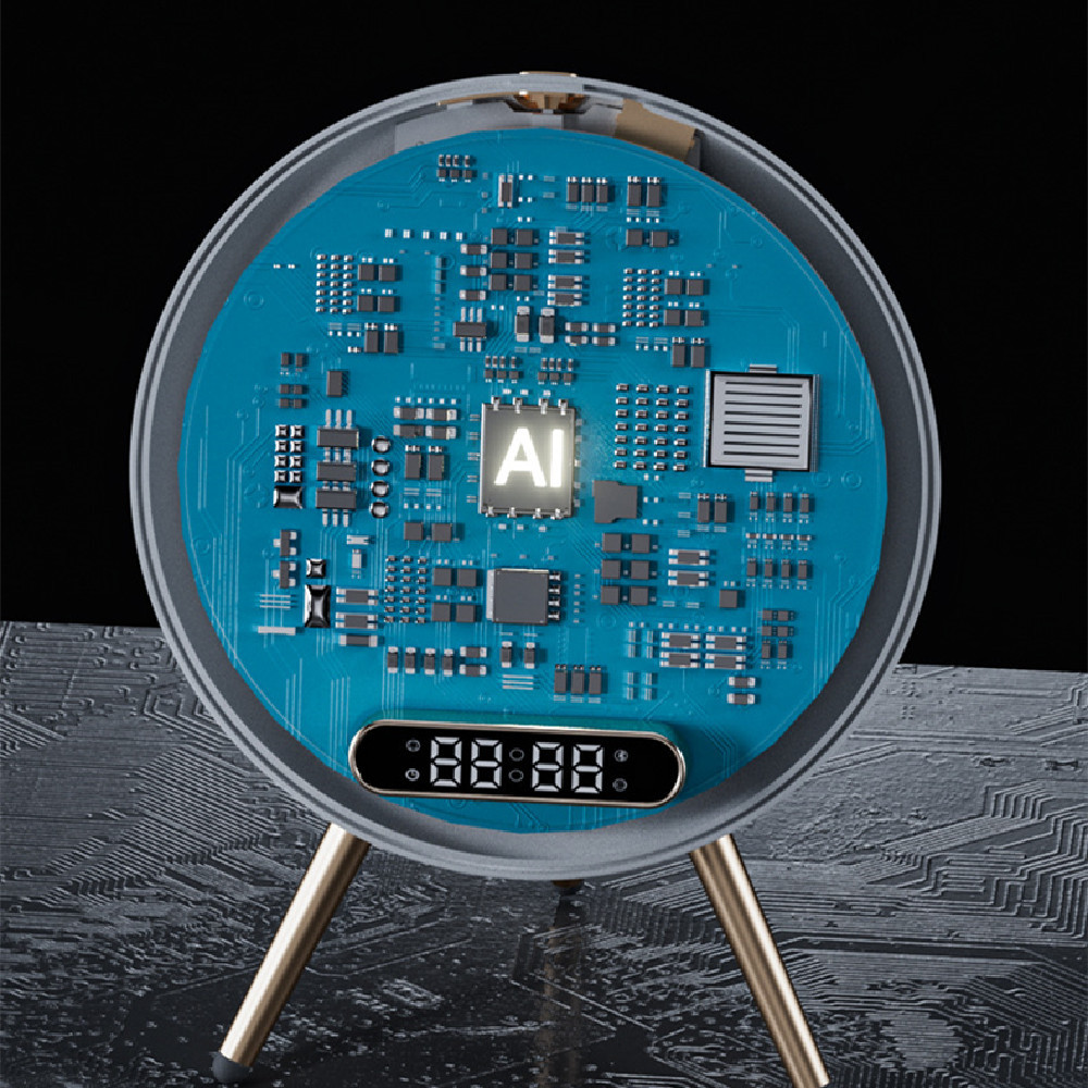 New Multi -function LED Mirror Alarm Clock Wireless Charger Digital Clock Time USB Table Clock - Image 5