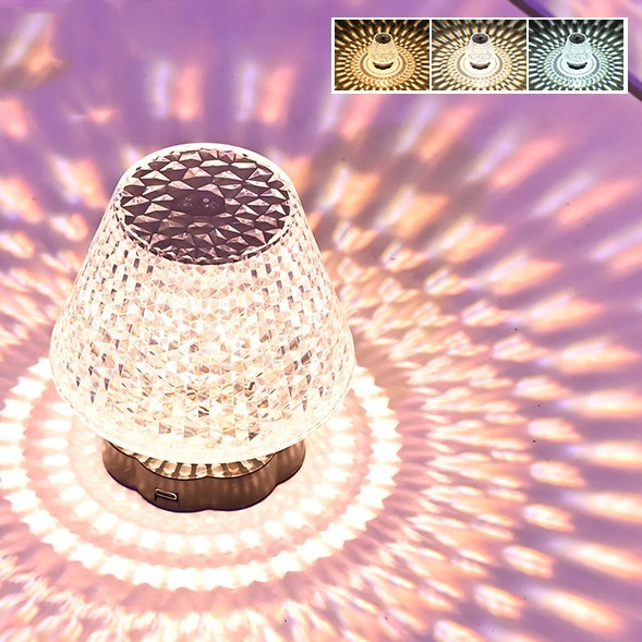 Diamond Crystal Lamp Table Light USB Touch Sensor Bar Table Lamp Dimming Beside Lamp LED Night Light For Restaurant Wedding - Image 5
