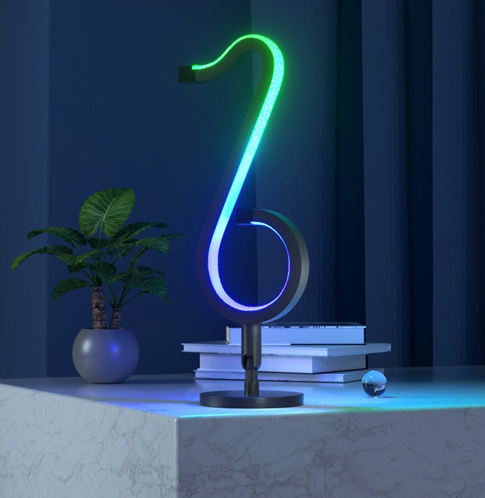 Intelligent APP Remote Control Symphony Atmosphere Light LED Night Light 180° Rotation Desktop Bedside For Home Decor Lamp - Image 5