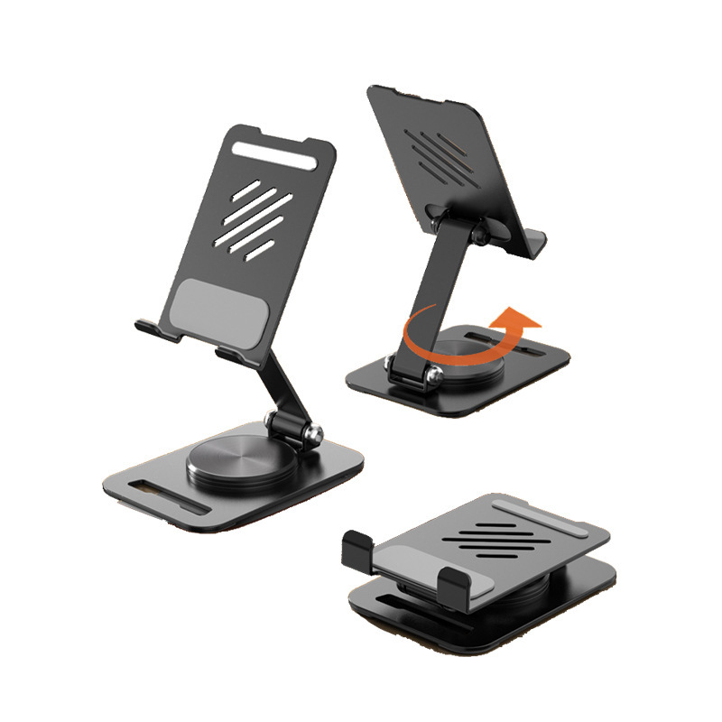 360 Degrees Rotate Metal Desk Mobile Phone Holder Stand For Phone Pad Adjustable Desktop Tablet Holderl Table Cell Phone Stand - Image 2