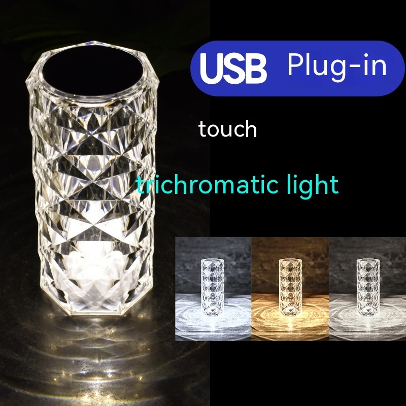 Crystal Rose Lamp Atmosphere Creative Led Table Lamp - Image 9