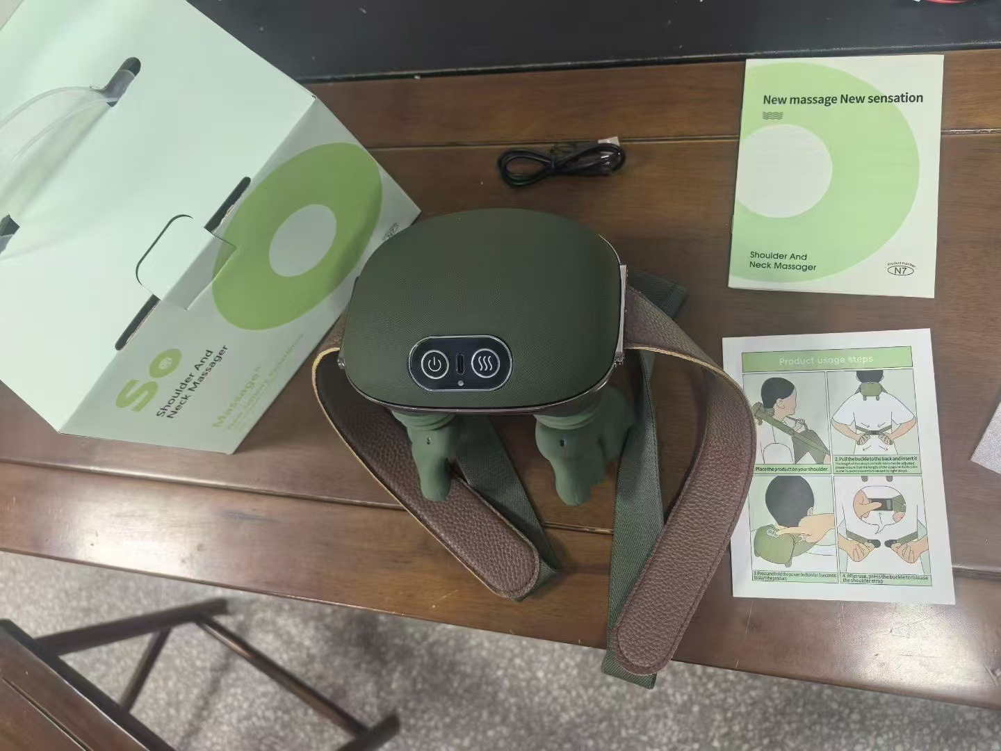 Electric Neck And Shoulder Muscle Massager Wireless Shoulder And Back Kneading Massage Shawl Neck Masajeador Relax Pain Relief - Image 7