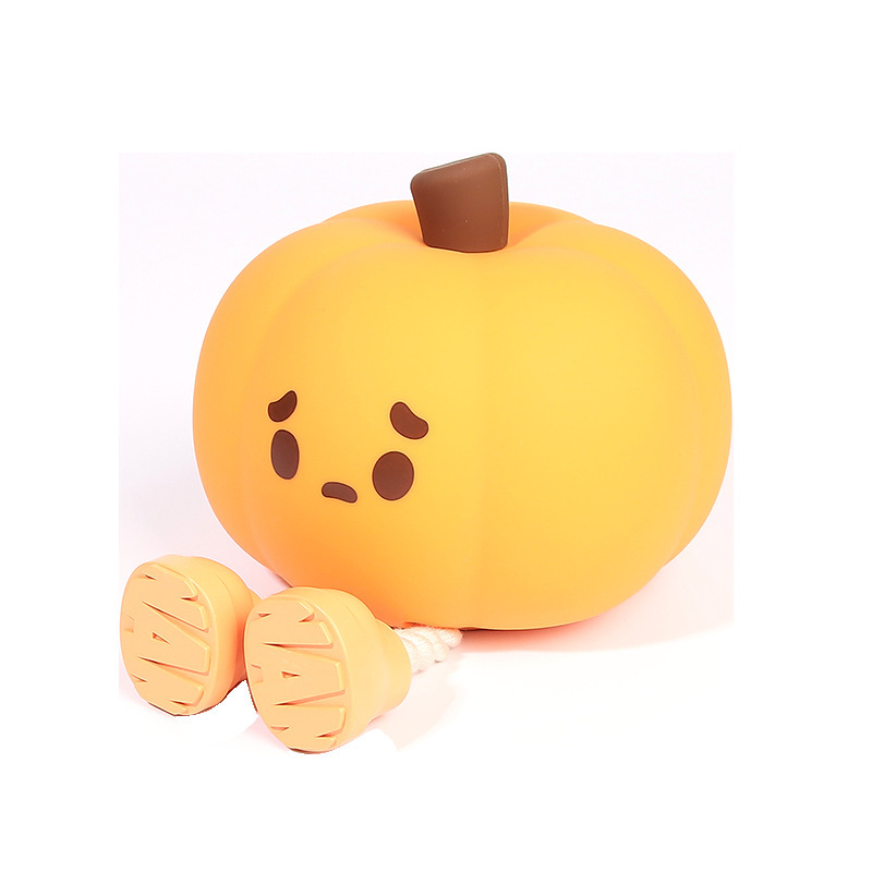 Home Decor Halloween Pumpkin Night Light Cute Soft Silicone Lamp Touch Dimmable Rechargeable Bedside Decor Light Kids Gifts Halloween Decorations - Image 10