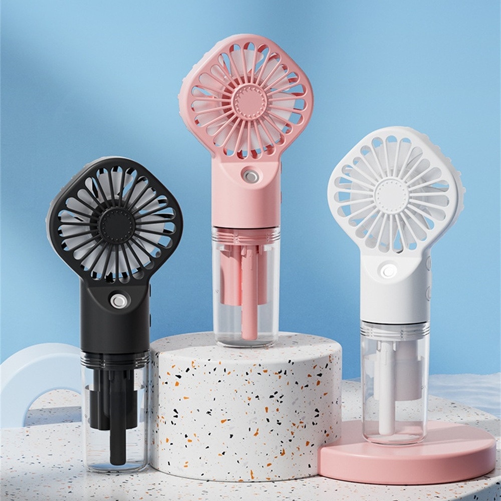 Strong Power Spray Humidification Small Mist Fan Humidification Usb Charging Portable Fan Icy And Refreshing Fan Water Supplement - Image 4