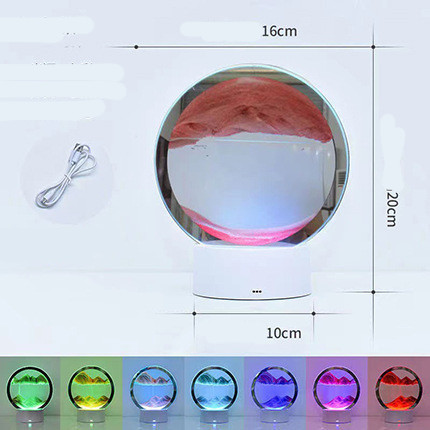 Creative 3D Quicksand Table Lamp Bedside - Image 3
