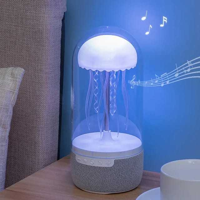 3 In 1 Creative Colorful Jellyfish Lamp Bluetooth-compatible Speaker Ellyfish Speaker With Lights For Home Office - Image 7