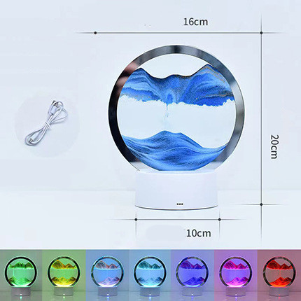 Creative 3D Quicksand Table Lamp Bedside - Image 5