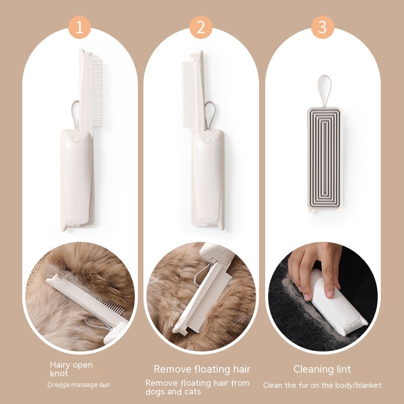 Pet Groomer Pet Hair Removal Brush Cat Grooming Brush Dog Cat Massage Epilator To Remove Floating Hair Cat Hair Dog Pet Supplies - Image 4